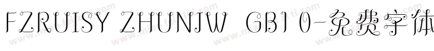 FZRUISY ZHUNJW  GB1 0字体转换